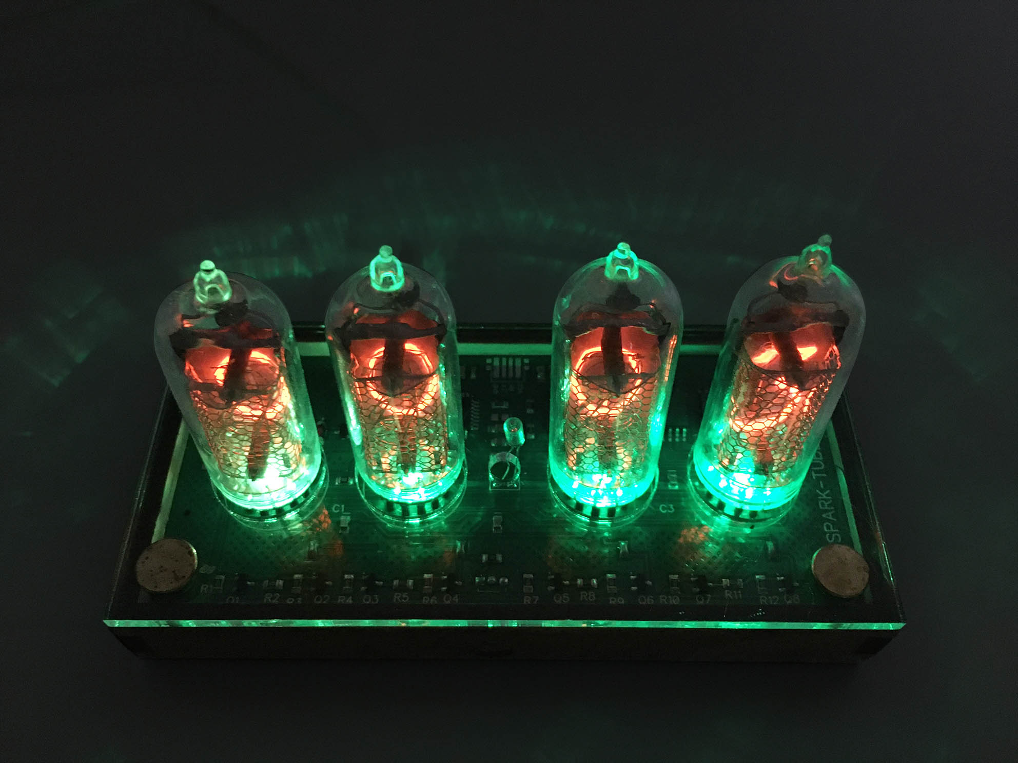 ニキシー管時計 ニキシー管置時計 IN-14 Glow Tube Nixie Electron