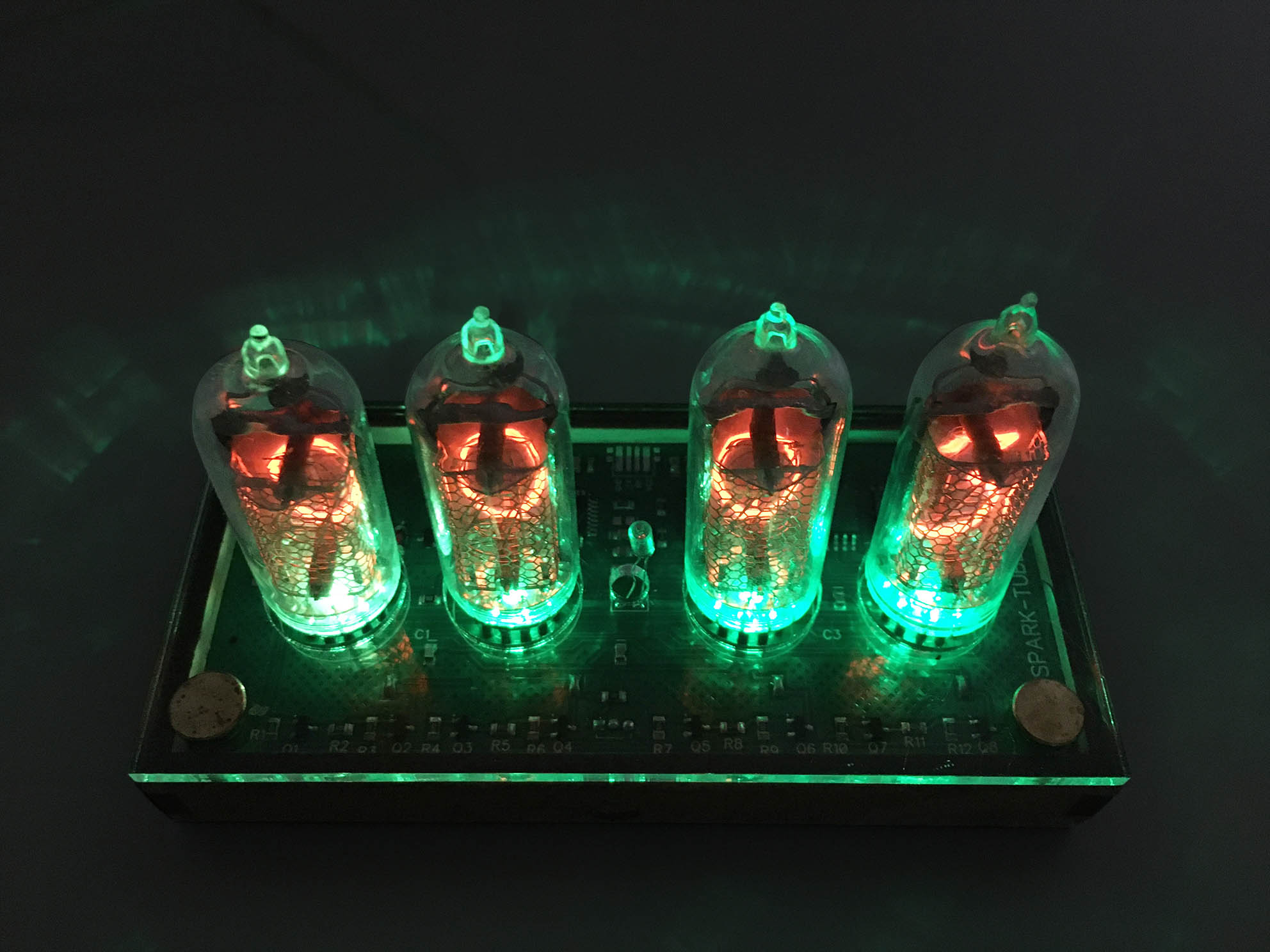 NIXIE Tube IN-14＋IN-16 RGB ニキシー管時計 - 置時計